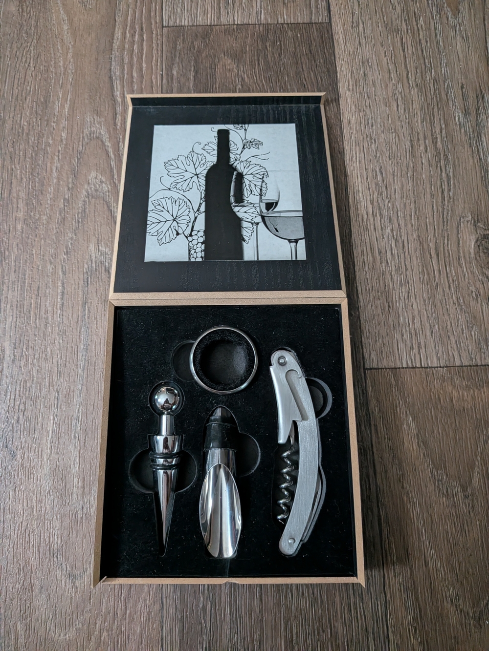 Stainless Steel Wine Accessory Set - Silver - Picture 2 of 3